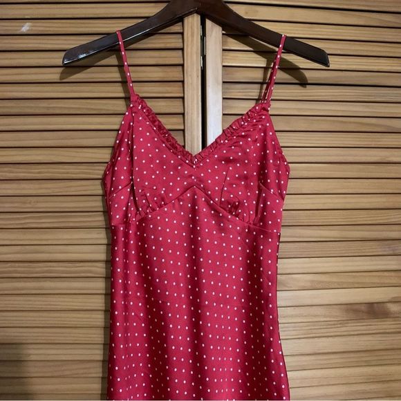 Red/White Maxi Holiday Dress Size Small - Picture 2 of 8
